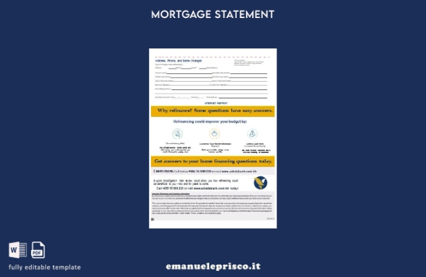 stile verificato Estratto conto mutuo bancario Cambogia Acleda, pagine, modell 1